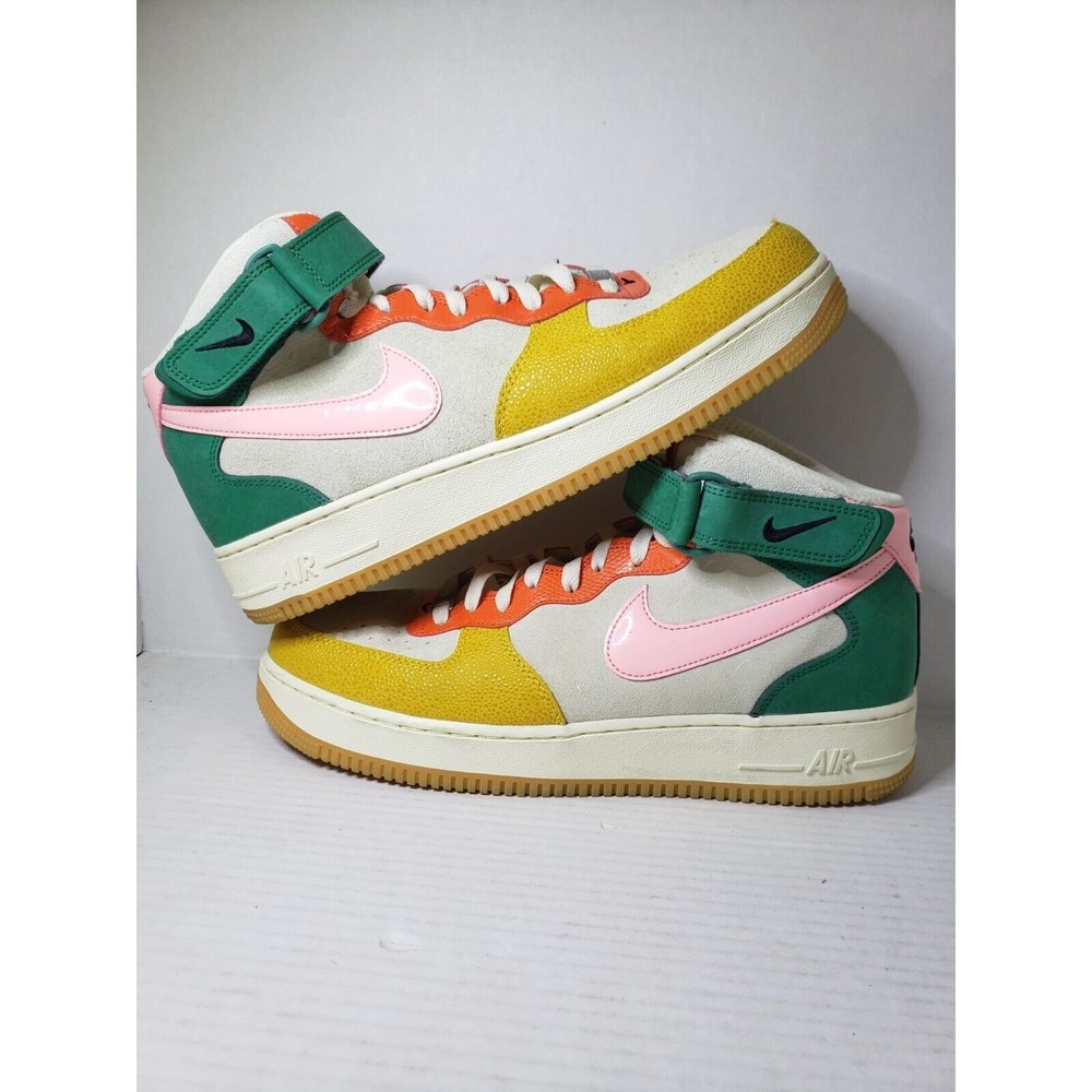 Nike Air Force 1 Mid NH Vivid Sulfur Rush Orange Size 11 Men's Sneakers Shoes